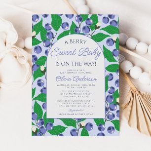 Berry Sweet Blaubeer Baby Shower Einladung
