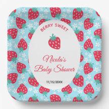 Berry Sweet Blue Erdbeer-Baby-Party