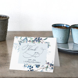 Berry Sweet Blueberry Baby Dusche Danke Karte