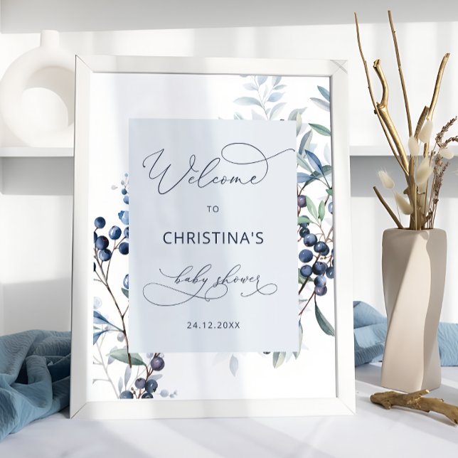 Berry Sweet Blueberry Baby Dusche Willkommenspende Poster (Von Creator hochgeladen)