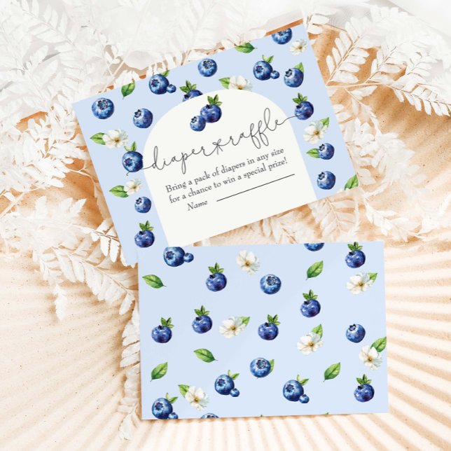 Berry Sweet Blueberry Baby Duwer Diaper Raffle Begleitkarte (Von Creator hochgeladen)