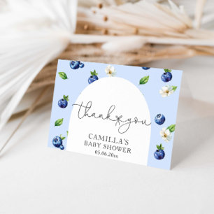 Berry Sweet Blueberry Baby Shower Dankeskarte