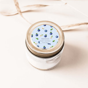 Berry Sweet Blueberry Baby Shower Runder Aufkleber