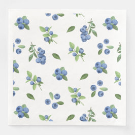 Berry Sweet Blueberry Baby Shower Serviette