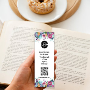 Berry Sweet Blueberry & Blume Lesezeichen Card Mini Visitenkarte