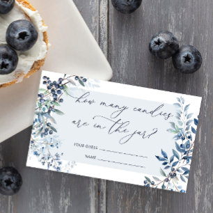 Berry Sweet Blueberry schätzt wie viele Candies Ca Begleitkarte