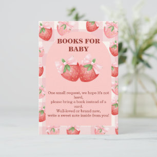 Berry Sweet Bücher für Baby-Anfragekarte Dankeskarte