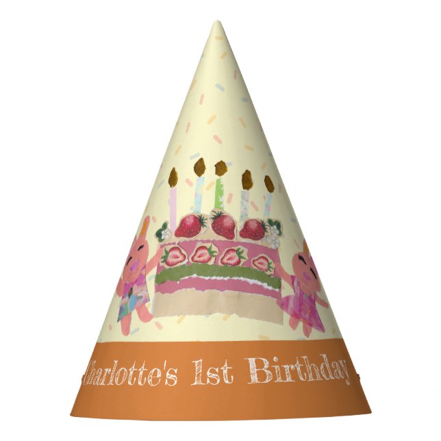 Berry Sweet Bunny Buddies | Gelb Partyhütchen (Vorderseite)