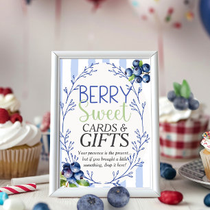 Berry Sweet CARDS & GIFTS Blaubeer Schild Einladung