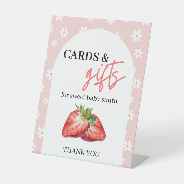 Berry Sweet Cards & Gifts Sign Sockelschild (Vorderseite)
