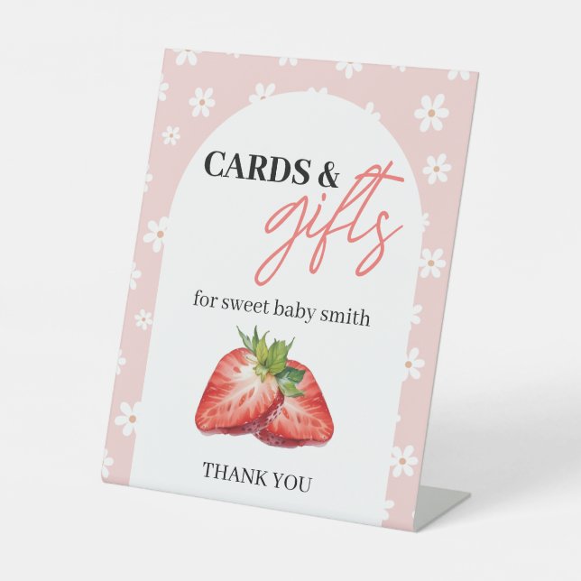 Berry Sweet Cards & Gifts Sign Sockelschild (Vorderseite)