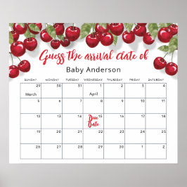 Berry Sweet Cherry rät das Fälligkeitspenster Poster