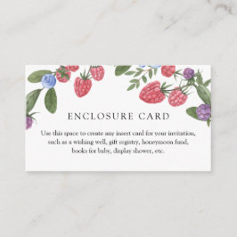 Berry Sweet Custom Enclosure Card Begleitkarte