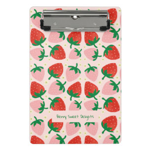Berry Sweet Delights Sanftes Rosa Mini Klemmbrett