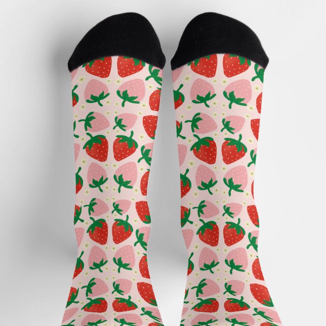 Berry Sweet Delights  Sanftes Rosa Socken (Oben)