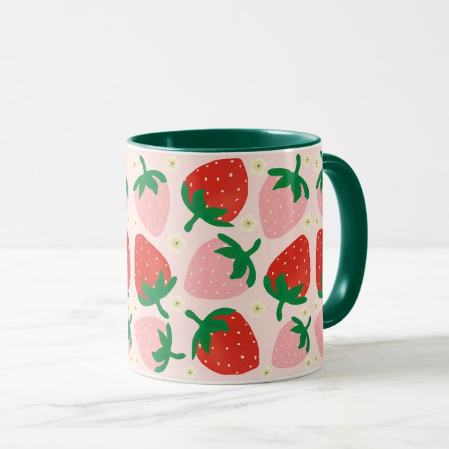 Berry Sweet Delights  Soft Pink Tasse (VorderseiteRechts)