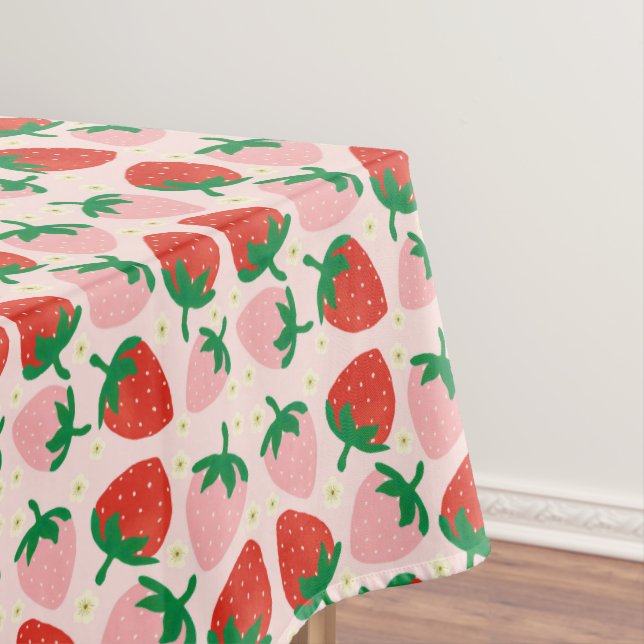 Berry Sweet Delights  Soft Pink Tischdecke (Beispiel)