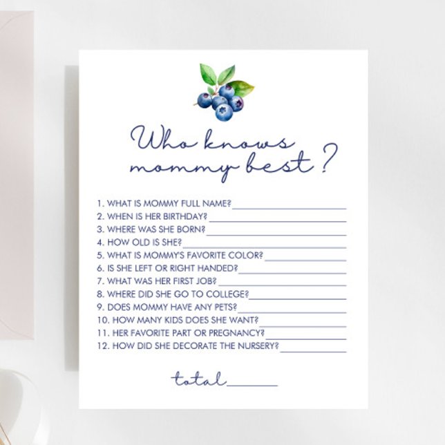 Berry Sweet, der Mommy Best Baby Shower Game kennt (Von Creator hochgeladen)