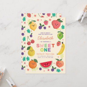 Berry Sweet Ein Geburtstag laden Rainbow Niedlich  Einladung