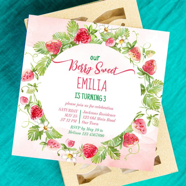 Berry Sweet Erdbeere Geburtstagsparty (Von Creator hochgeladen)