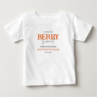 Berry Sweet Erdbeeren 1. Geburtstagsfeier Baby T-shirt