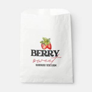 Berry Sweet Erdbeeren Baby Shower Geschenktütchen