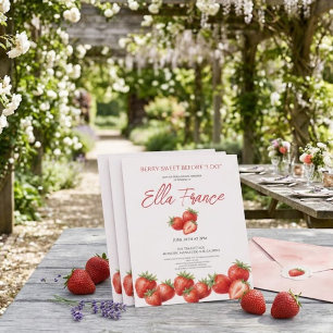 Berry Sweet Erdbeeren Brautparty-Einladung Einladung
