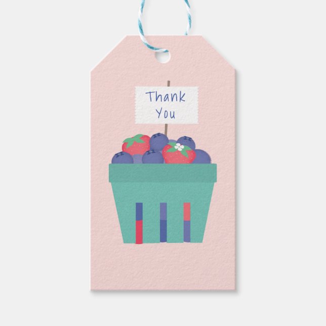Berry Sweet Favor Tags Geschenkanhänger (Vorderseite)