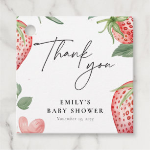 Berry Sweet Floral Baby Dusche Geschenkanhänger