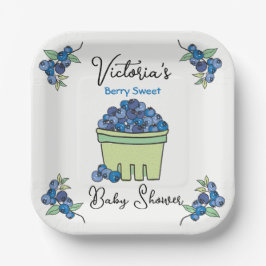 Berry Sweet Fruit Basket Baby Dusche Pappteller