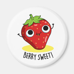 Berry Sweet Funny Strawberry Pun Magnet