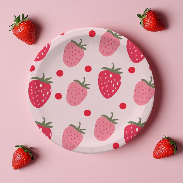 Berry Sweet Geburtstag mit Strawberry Pappteller (Von Creator hochgeladen)