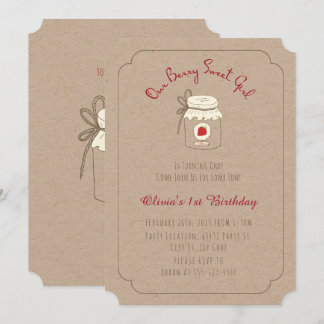 Berry Sweet Geburtstagsparty Einladungen