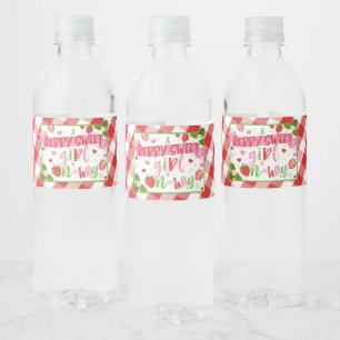 Berry Sweet Girl ist unterwegs Wasserflaschenetikett