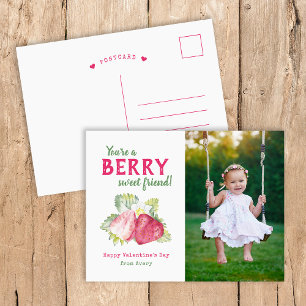 Berry Sweet Kids Foto Valentinstag Feiertagspostkarte