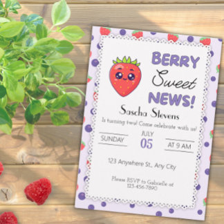 Berry Sweet News! Einladung zum Geburtstag