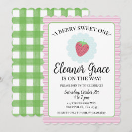 Berry Sweet One Baby Dusche Einladung