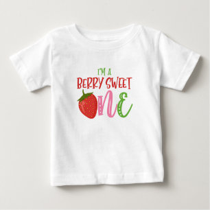 Berry Sweet ONE Erstes Geburtstags-Shirt Baby T-shirt
