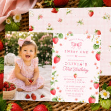 Berry Sweet One Geburtstagseinladung