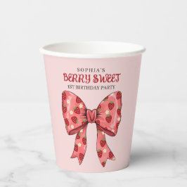 Berry Sweet Party Einladung Pappbecher