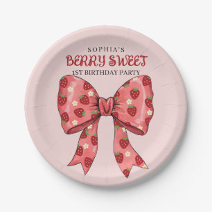 Berry Sweet Party Einladung Pappteller