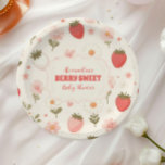 Berry Sweet Pink Coquette Baby Pappteller<br><div class="desc">Mit unseren Berry Sweet Strawberry Baby Shower Paper Tellern stärken Sie Ihr Baby-Dusche-Erlebnis. Diese charmanten Teller ergänzen Ihr Party und fügen Ihrem Tisch nicht nur einen Pop Farbe hinzu, sondern sorgen auch für eine unwiderstehliche Süße der Erdbeeren. Unsere Teller sind stilvoll eingerichtet und mit blühenden Erdbeeren geschmückt, die durch zarte...</div>