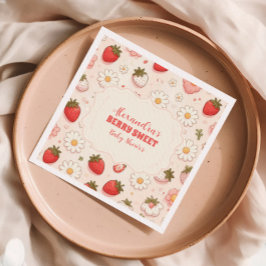 Berry Sweet Pink Coquette Baby Serviette