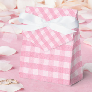 Berry Sweet Pink Gingham Baby Showbox Geschenkschachtel