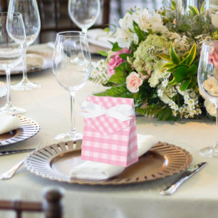 Berry Sweet Pink Gingham Baby Showbox Geschenkschachtel