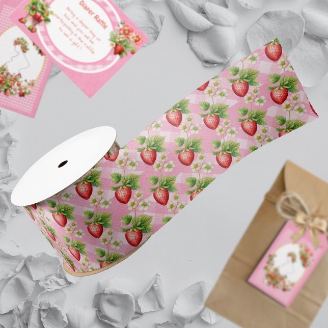 Berry Sweet Pink Gingham Duwer Satinband (Von Creator hochgeladen)