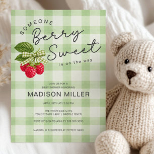 Berry Sweet Raspberry Baby Shower Einladung