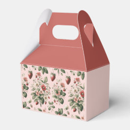 Berry Sweet Red and Pink Strawberry Geschenkschachtel