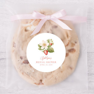 Berry Sweet Red Erdbeere Junggesellinnen-Abschied- Runder Aufkleber