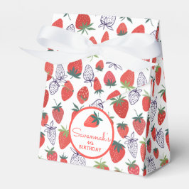Berry Sweet Red Strawberry Birthday Favor Box Geschenkschachtel